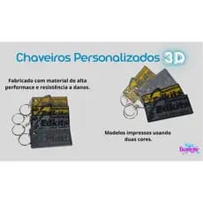 Chaveiro 3D/Chaveiro Personalizado/Objeto 3D/chaveiro com logo/Brindes Corporativos