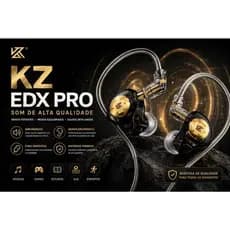 Fone de ouvido KZ EDX PRO Intra-Auricular + Brinde