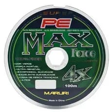 LINHA DE PESCA MULTIFILAMENTO MAX FORCE 4X MARURI  (100 METROS)