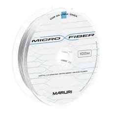 LINHA DE PESCA MULTIFILAMENTO MICRO FIBER CINZA 100 METROS MARURI