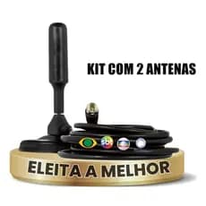 Kit 2 Antenas Digital Hdtv 4k [mais 30 Canais Abertos Disponíveis]