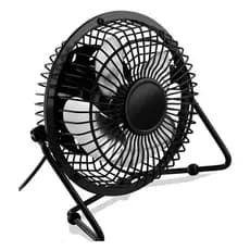Mini Ventilador de Mesa USB com Pás de Metal Duráveis 6 Polegadas