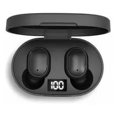 Fone de Ouvido Bluetooth Air Dots In-ear Preto Com Visor de Bateria