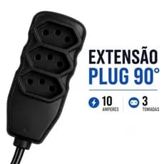 Extensão de Energia Bivolt 110/220V 3m, 5m,10m Tripolar Durável Pratica