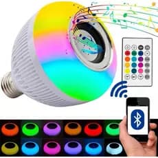 Lampada Luz Led Rgb Bluetooth Música Caixa Som Festa Luz Branco-frio 110V