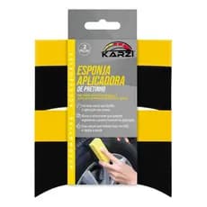 Kit 2 Unidades Esponja Aplicadora Pretinho Pneus Automotivo
