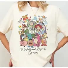 Camiseta Unissex Oversized Plus Size Feminina Masculina Toy Story Land Blusa estampada disney toy story camisa viagem