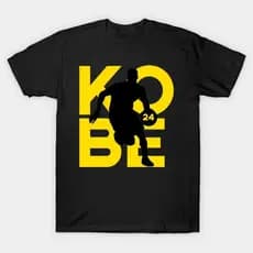 Camiseta Unissex Oversized Plus Size Feminina Masculina São basketball star Kobe Bryant Preto camisa