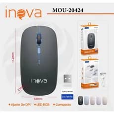 Inova Mouse Sem Fio Com Led Recarregavel  Mou-20424/KA-618