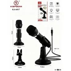 Kapbom Microfone De Mesa P2 3,5mm Elimina Ruído Compatível Com Notebook Pc Tablet Telefone Celular
