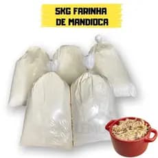 Farinha De Mandioca 5 Kg Torrada E Fina A Melhor Da Bahia Farofa Nordestina Feijão Tropeiro