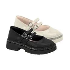 Sapato Infantil Menina Fivela Coração Molekinha 2576202