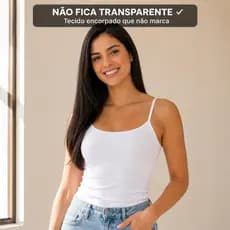 Regata Feminina Kit 2 Cropped Alcinha Suplex Toque Gelado Blusinha Básica Confortável