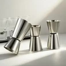 Dosador Medidor Bebidas Duplo Barmen Inox 30/15 e 50/25