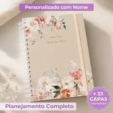 Planner Semanal Personalizado com Nome | Datado 2026 ou Não Datado | Capa Dura A5 | Presente Agenda