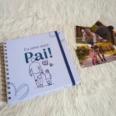 Presente Dia Dos Pais | Álbum de Fotos | Livro de Recordações | Lembrancinha Afetiva