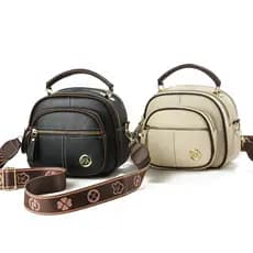 Bolsa De Crossbody De Capacidade Grande De Três Camadas Para Senhora - Alta Qualidade