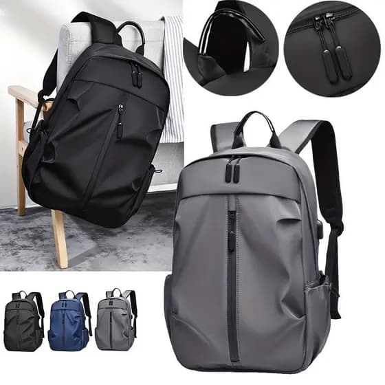 Mochila Masculina Bolsa Prova D'água Mochila escolar Para Laptop De Carregamento USB