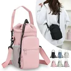 Bolsa porta-garrafas de água compatível com copo Stanley 40oz 1134ml para celular chaveiro com alça de ombro ajustável