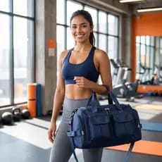Bolsa Mala Multifuncional Impermeável Dupla Grande Capacidade Para Viagem Curtas,Negócios,Gestação E Treino De Loga