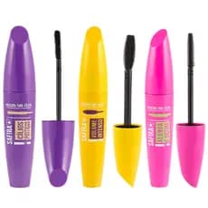 Rímel Safira Máscara de Cílios Preta Volume Intenso Longa Duração 7ml