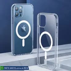 BGM-Capa Capinha Magnética Space Transparente Anti Impacto TPU Case Apple IPhone 11 12 13 14 15 16  17 Pro Max