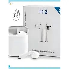 Fone de Ouvido Sem Fio i12 Tws Bluetooth 5.3 Com Touch leve leve Android E Ios