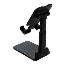 Suporte Celular e tablet Retrátil Dobrável Mesa Preto Ajustavel Apoio Mesa
