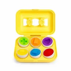 Encaixa Ovos Brinquedo Educativo Montessori Colorido 7 Peças