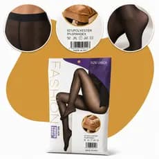 Meia Calça Térmica Feminina Preto