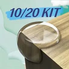 KIT 10/20 Protetores De Quina Silicone Redondo Para Crianças E Bebes Proteção Promoção