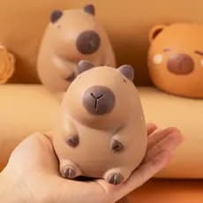 Brinquedo Antiestresse Capivara - Squishy Macio Fofo, Elástico Puxa Estica: Ideal para Relaxar!