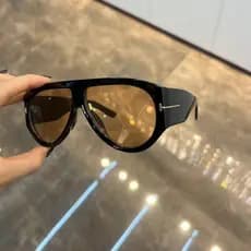 Óculos De Sol Quadrados Grandes Femininos Retrô Gradiente UV400 Designer Vintage