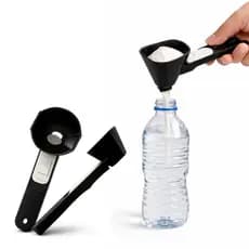 Scoop para Creatina e Suplementos Dosador com Alavanca Manual Branco e Rosa