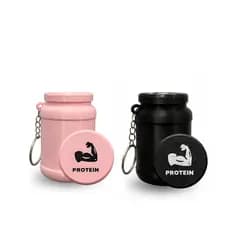 Porta Suplemento Chaveiro Porta Whey 40g Portátil Compacto