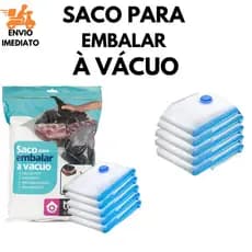 Saco À Vácuo Reduz Espaço Organizador De Roupas Ideal Para Viagens Reduz Volume