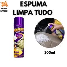 Espuma Limpa Tudo Multiuso Poderosa Para Estofados Carros E Sofá Sem Enxágue 300ml