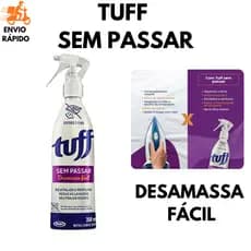Desamassa Roupa Tuff 350ml Fácil Solução Rápida para Roupas Amassadas Sem Ferro