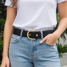 Cinto Feminino Drica Fivela Invertida Moda