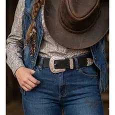 Cinto Country: Estilo Boiadeira com Fivela Trabalhada - BIBI
