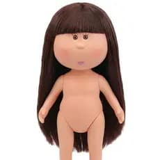 Boneca de batata espanhola de 24cm mia boneca nua terno Waldorf artesanal menina corpo boneca nua&-**
