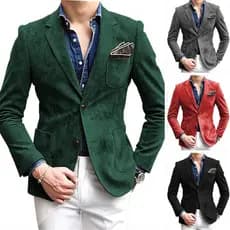 24 novos ternos casuais masculinos de estilo europeu, muito vendidos, jaquetas elegantes de tamanho grande, roupas forma