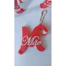 Chaveiro M De Mãe Dia Das Mães Presente Para Quem Você Ama