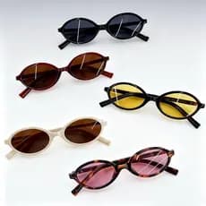 【LOUIE SHARK】Óculos De Sol Femininos Com Armação Oval Pequena Estilo Vintage Clássico Blogueira