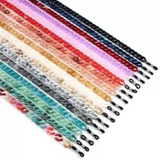 【LOUIE SHARK】Corrente De Óculos Acrílico Plástico Da Moda Corda De Segurança Várias Cores