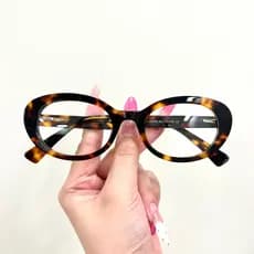 【LOUIE SHARK】Armações de óculos acetato estilo olho de gato oval feminino item indispensável para blogueiras