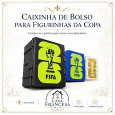 Caixinha de bolso para figurinhas da copa