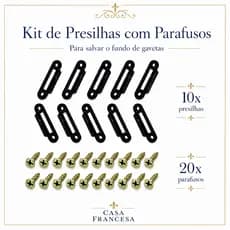 Kit com 10 presilhas salva fundo de gavetas 10 presilhas gavetas fundo caindo marcanéria
