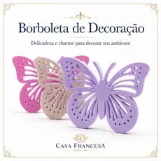 Borboleta Decorativa 3D para Parede | Decoração Quarto de Bebê em Plástico PLA Resistente