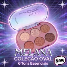 Melana Paleta 6 Tons para um Olhar Completo e Sofisticado, do Natural ao Glamour